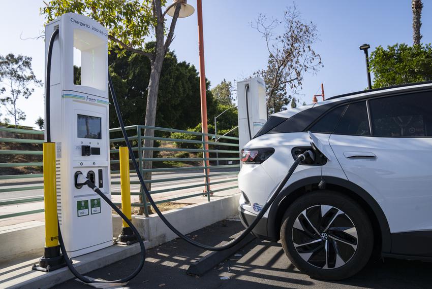 Electric car charging station