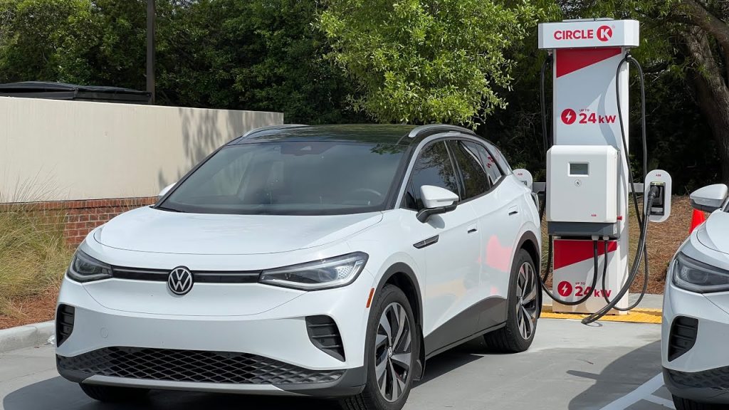 Electric car charging station